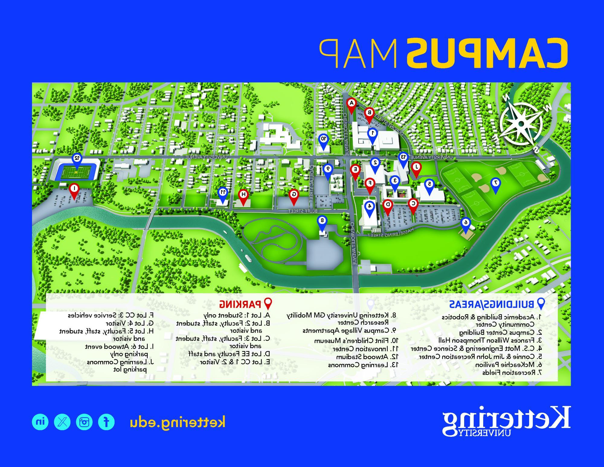 Kettering University Campus Map